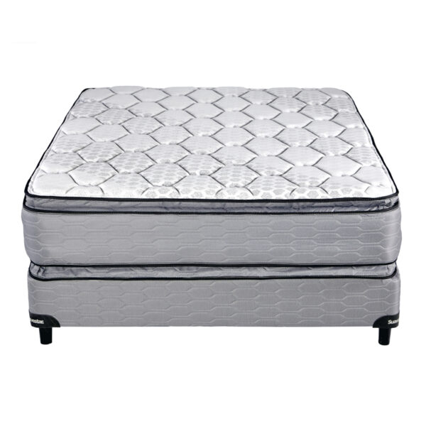 Juego Sommier Suavestar Boreal Bamboo Pillow 140x190 Resorte