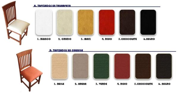 Silla Algarrobo  Mod. Aurelia Tapizada - Imagen 2