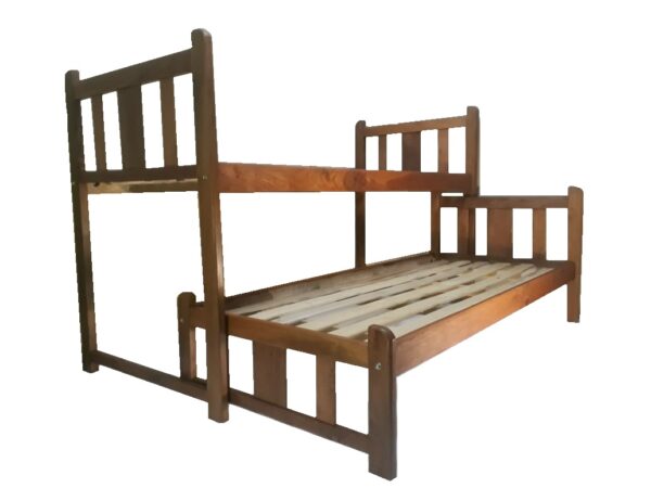 Cama Nido Doble Algarrobo Mod. PAMPA 1 Plaza -Cama Superior y Cama Media-