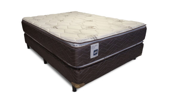 COLCHON+SOMMIER  ESPUMA GOLDEN FLEX DOBLE PILLOW 2 PLAZAS 1/2 140X190 - Imagen 5